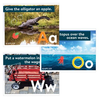 Kaplan Dough Literacy Mats - Set of 26