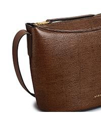 Kensal Faux Lizard Zip Top Crossbody Bag