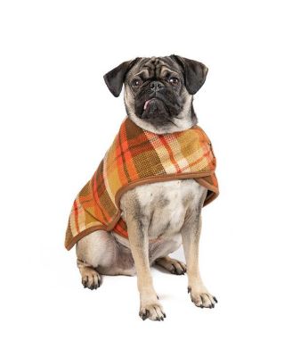 S Rust Plaid Coat