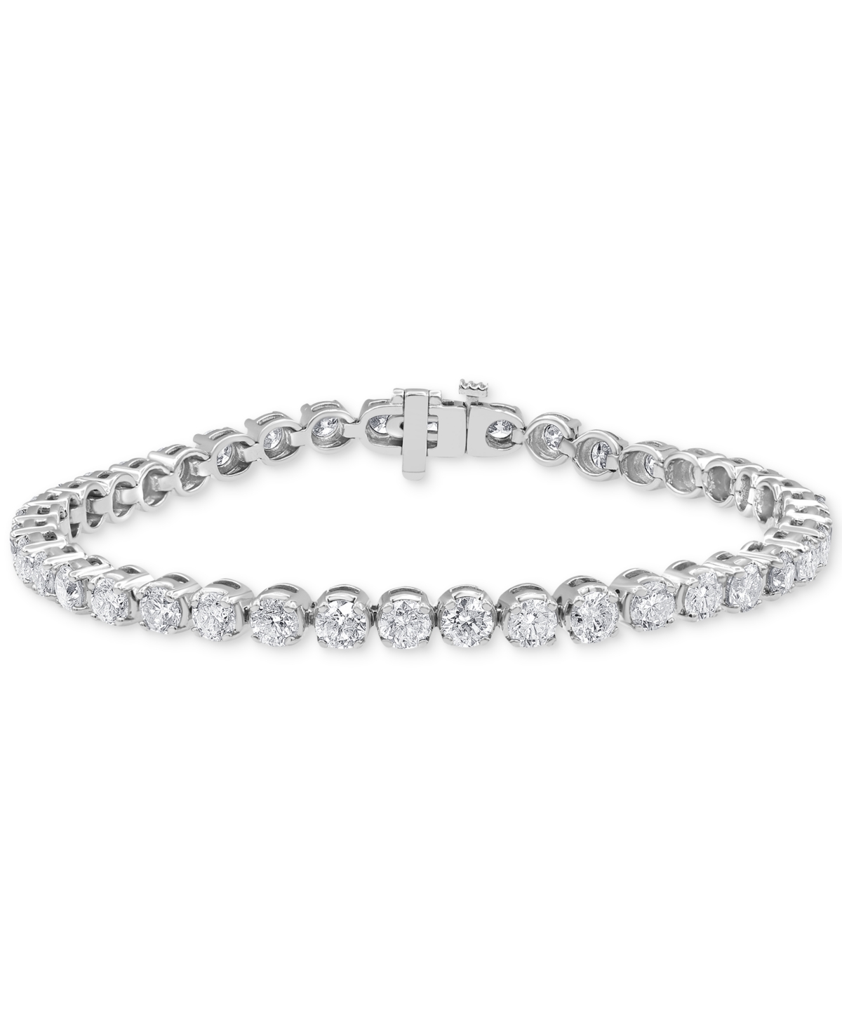 MACY'S DIAMOND LINK BRACELET (8 CT. T.W.) IN 14K WHITE GOLD 