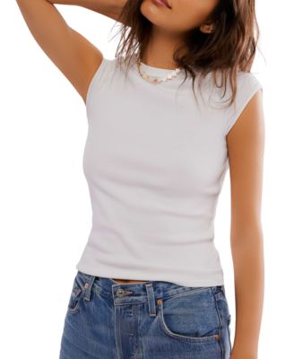 Free People - Women's Ever Had Cap-Sleeve T-Shirt