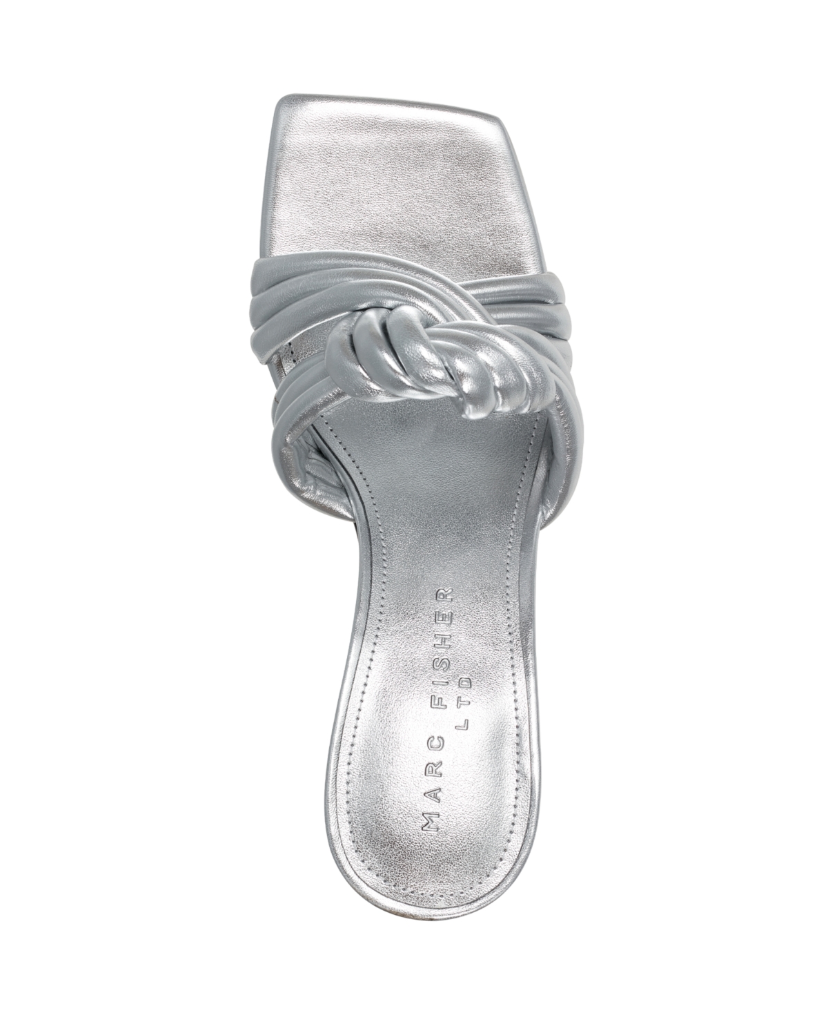 Marc Fisher Ltd Dru Slide Sandal In Silver