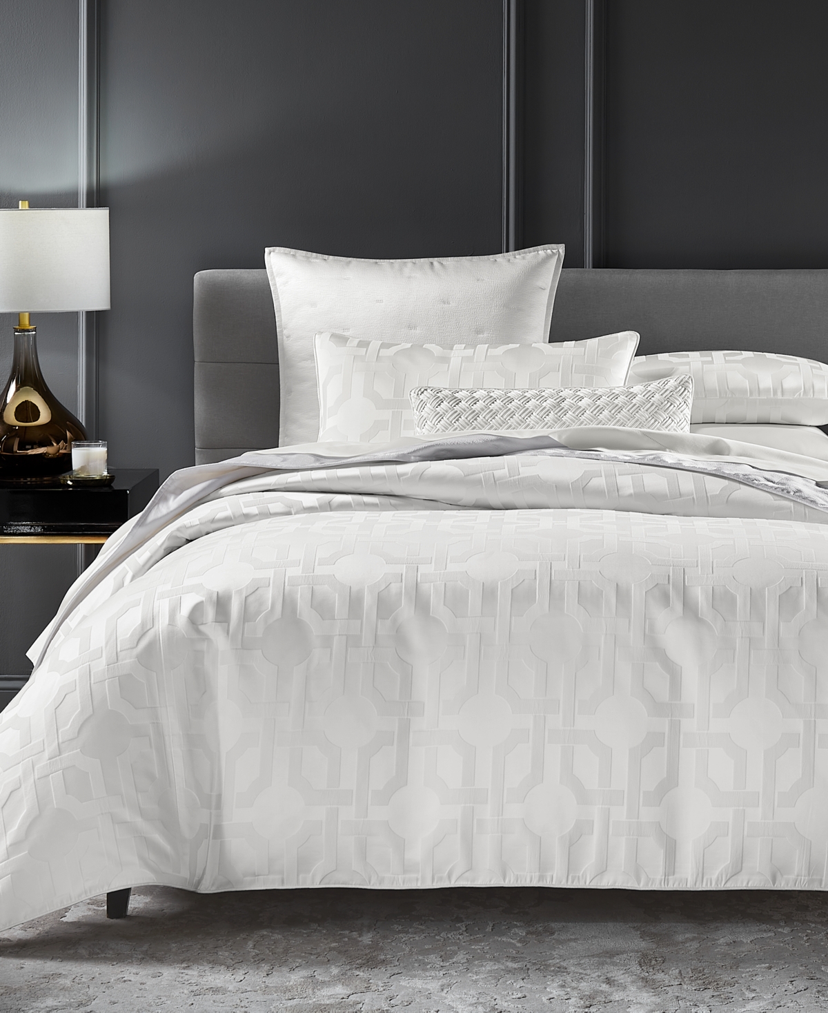 HOTEL COLLECTION INTERLACE DUVET COVER SET, KING, EXCLUSIVELY AT MACY'S 