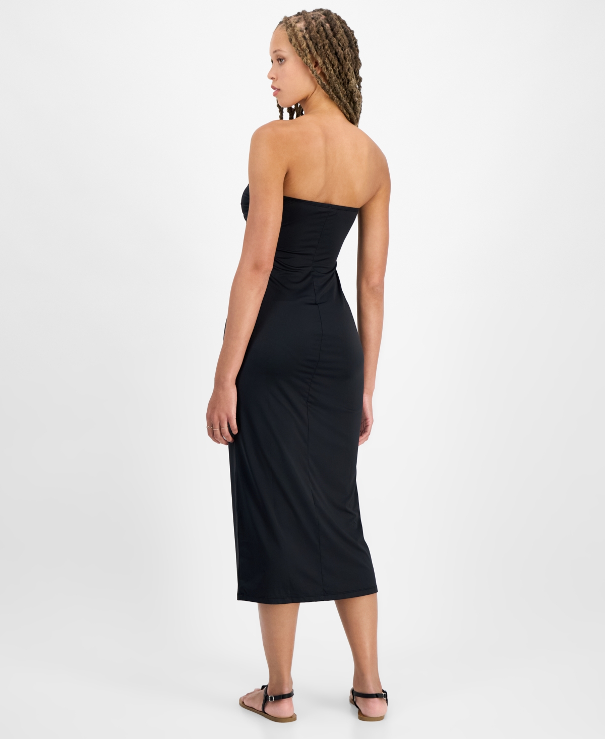 MIKEN JUNIORS' SHELL-TRIM DRESS SWIM COVER-UP, EXCLUSIVELY AT MACY'S 