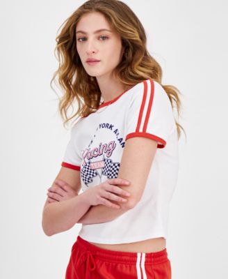 Love Tribe Juniors' Racing Short-Sleeve Baby T-Shirt Macy's