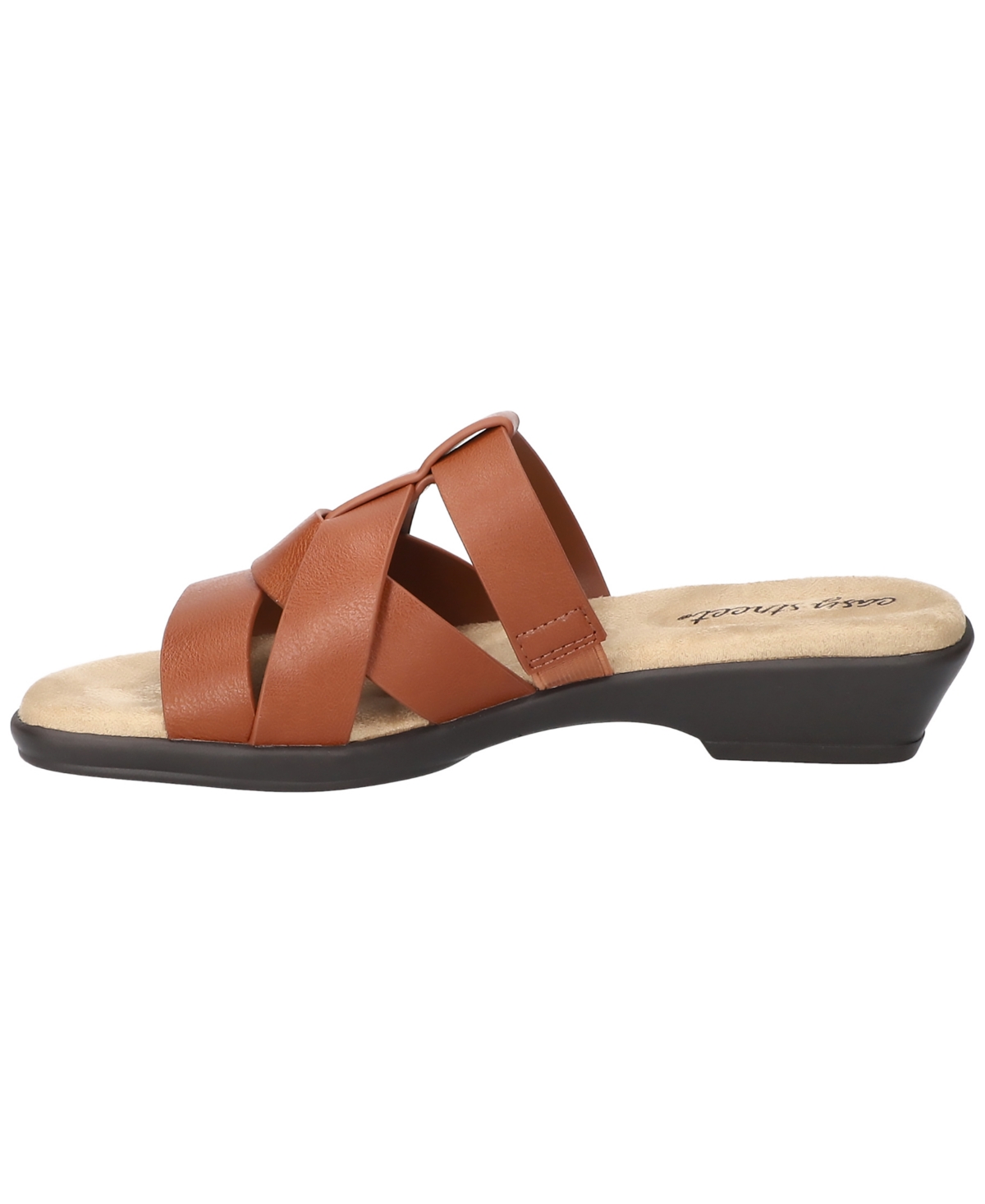 Shop Easy Street Women's Lakeport Comfort Slide Sandals In Cognac