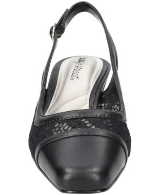 Women's Fortune Square Toe Slingback Pumps