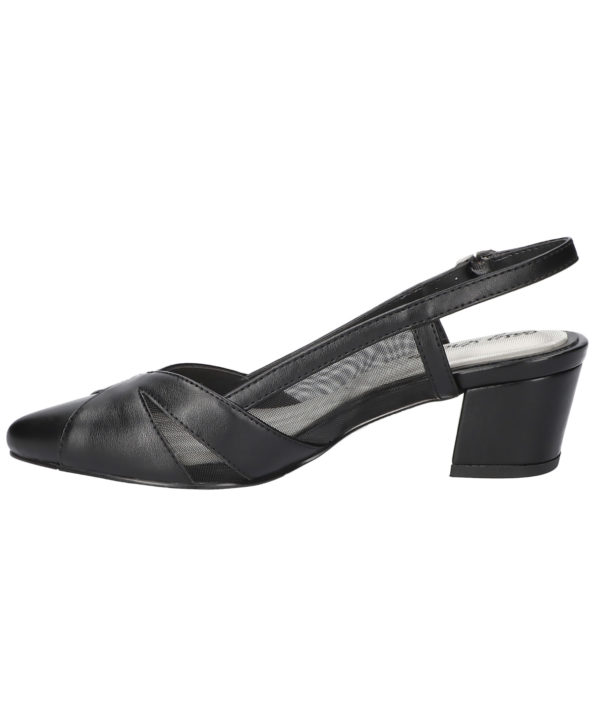 Shop Easy Street Women's Avena Block Heel Pumps In Black