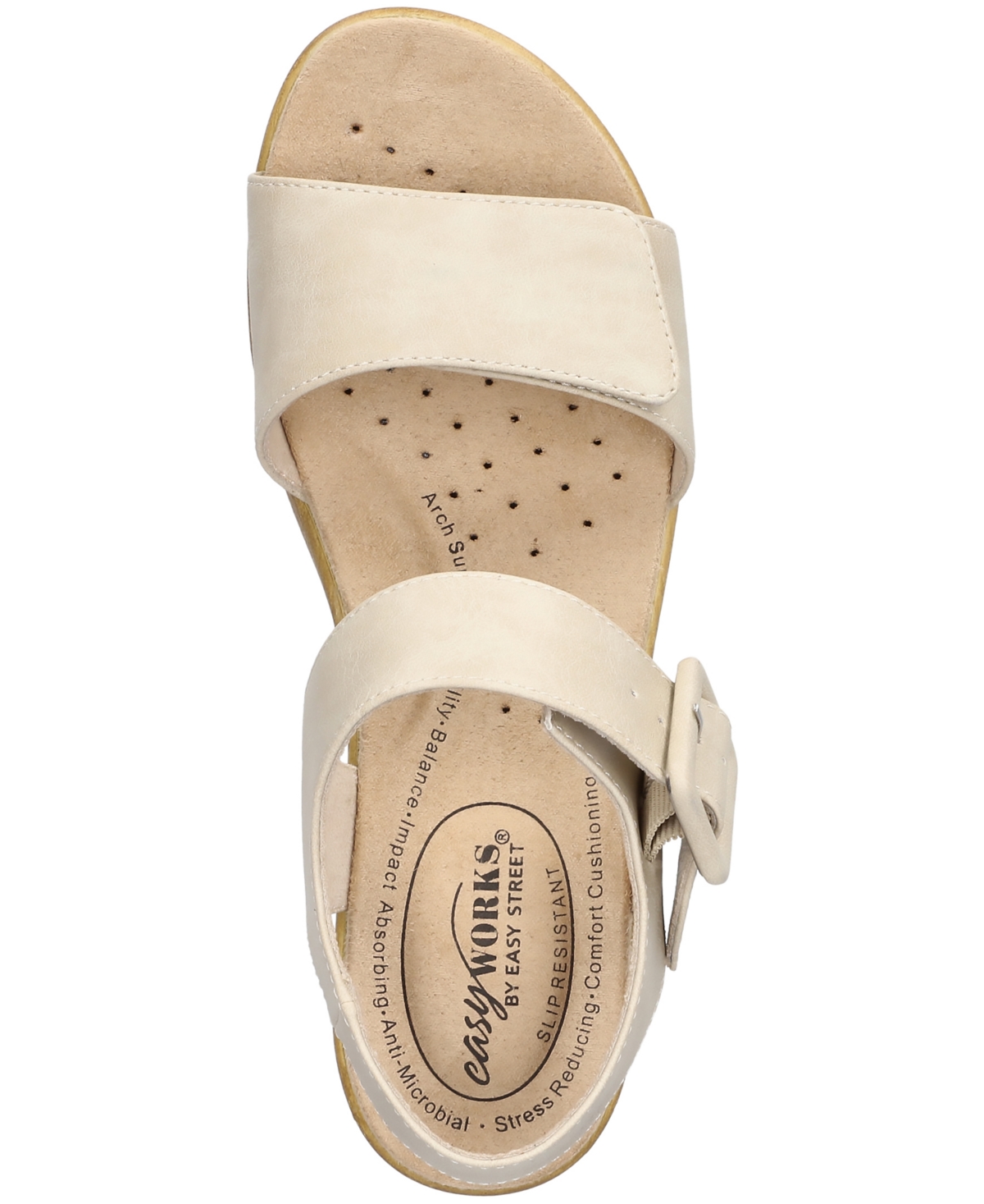 Easy Street Women's Marva Slip-resistant Sandals In Stone
