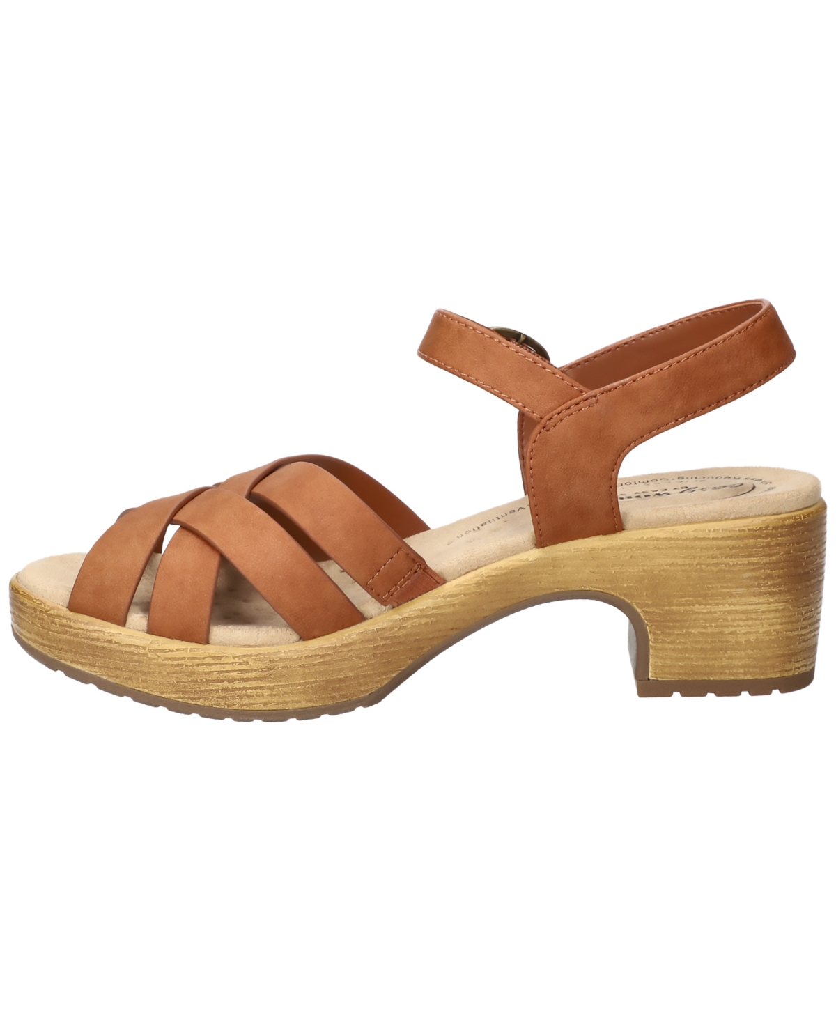 Easy Street Easy Works Miyah Slip-resistant Sandals In Tan