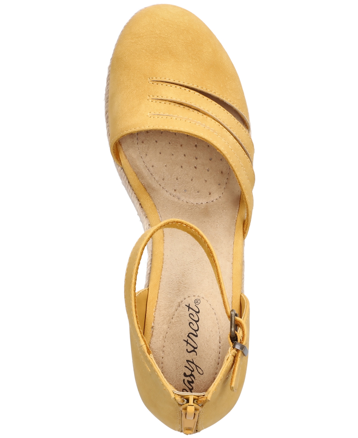 Shop Easy Street Women's Daytona Espadrille Wedge Sandals In Yellow
