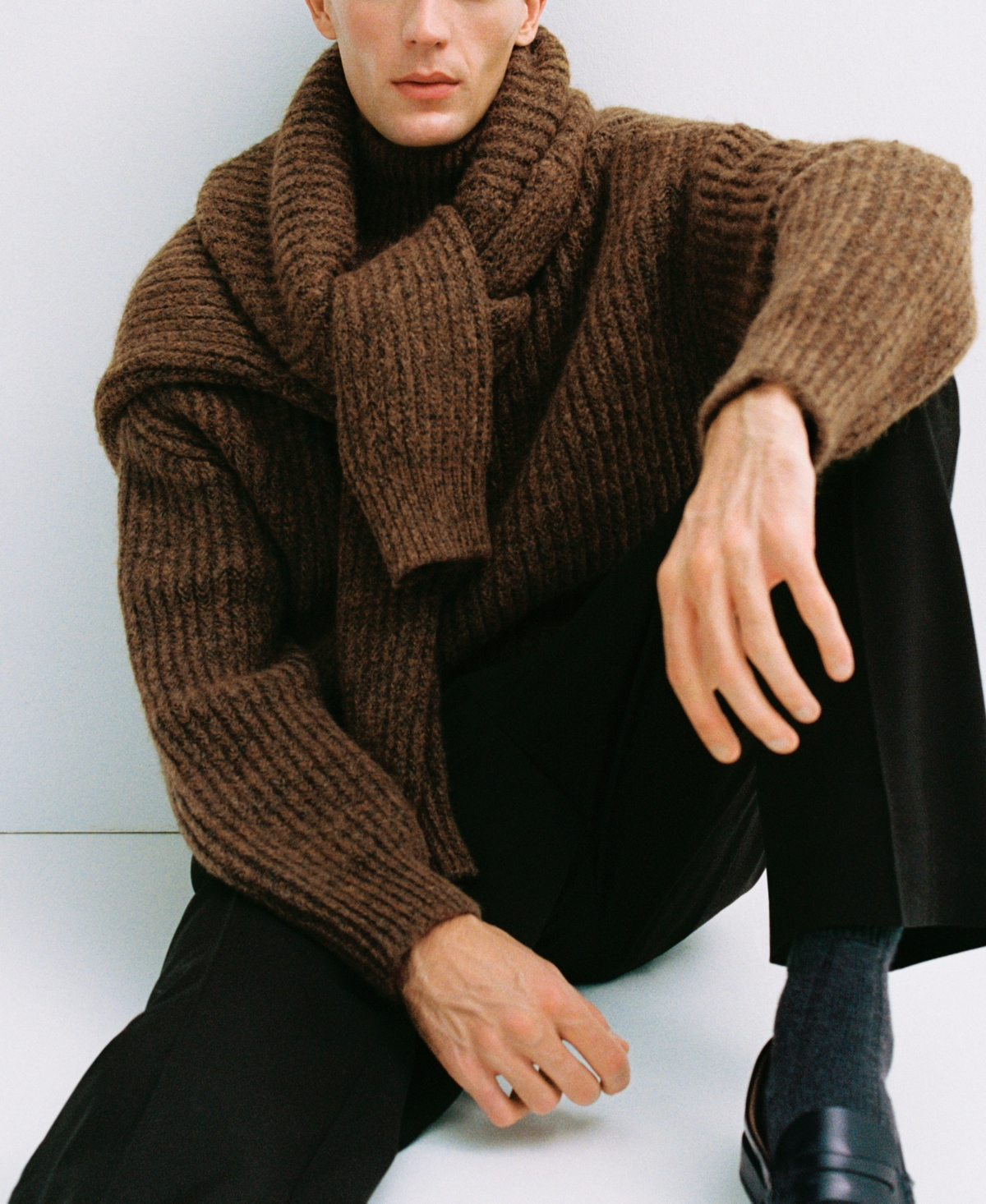 Mango Men's Ribbed-Knit Sweater