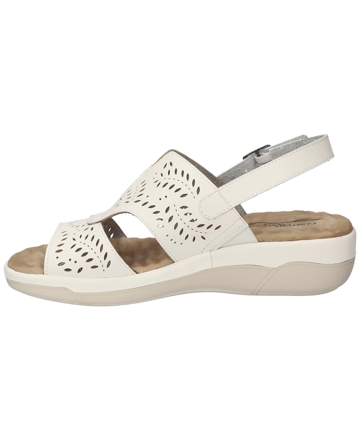 Shop Easy Street Women's Primrose Comfort Platform Sandals In White