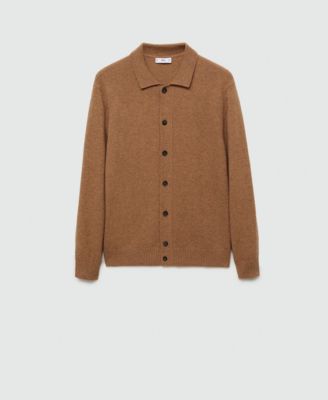 Men's Slim-Fit Knit Wool-Blend Cardigan