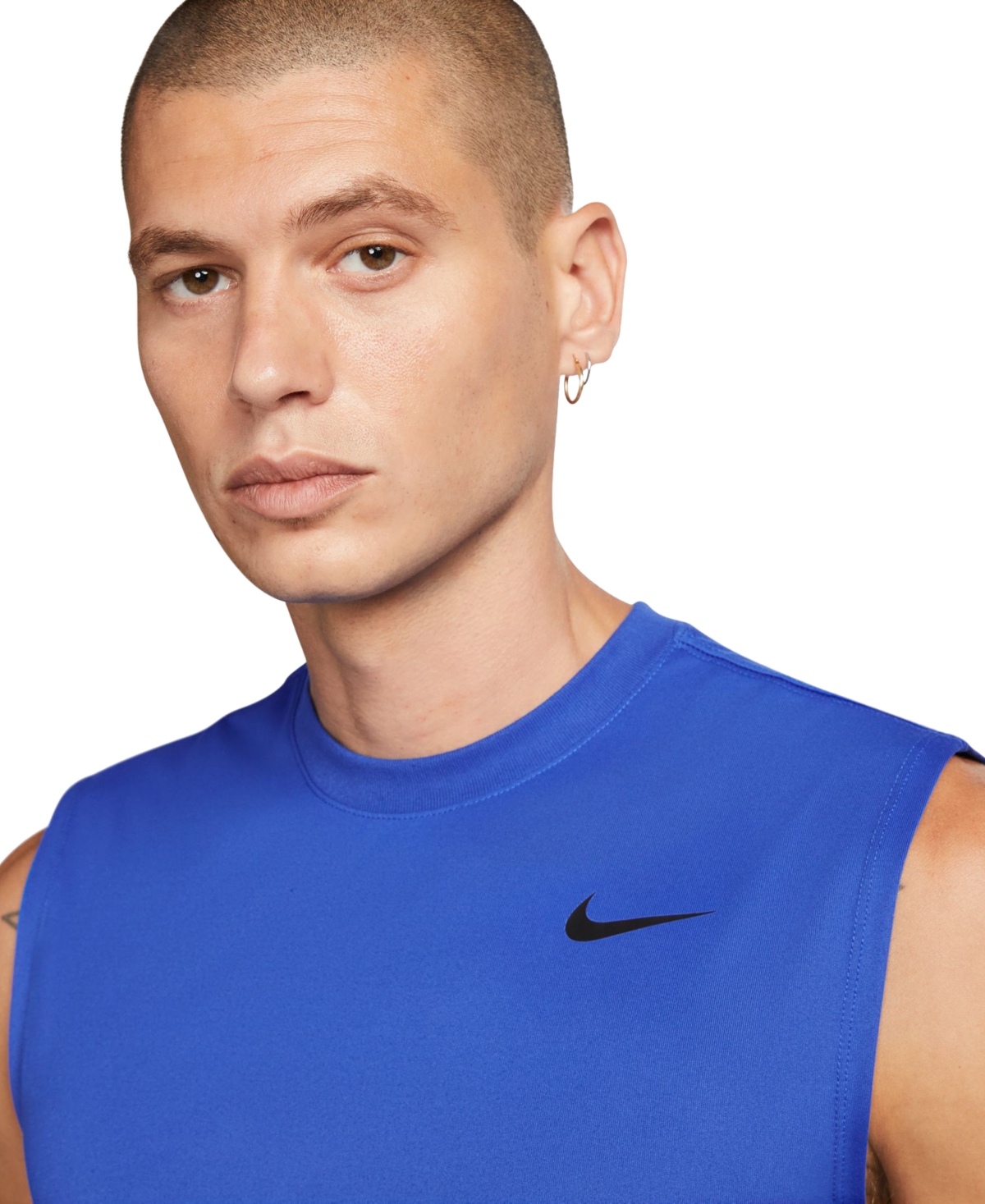 Nike Men's Dri-fit Legend Sleeveless Fitness T-shirt In Blue
