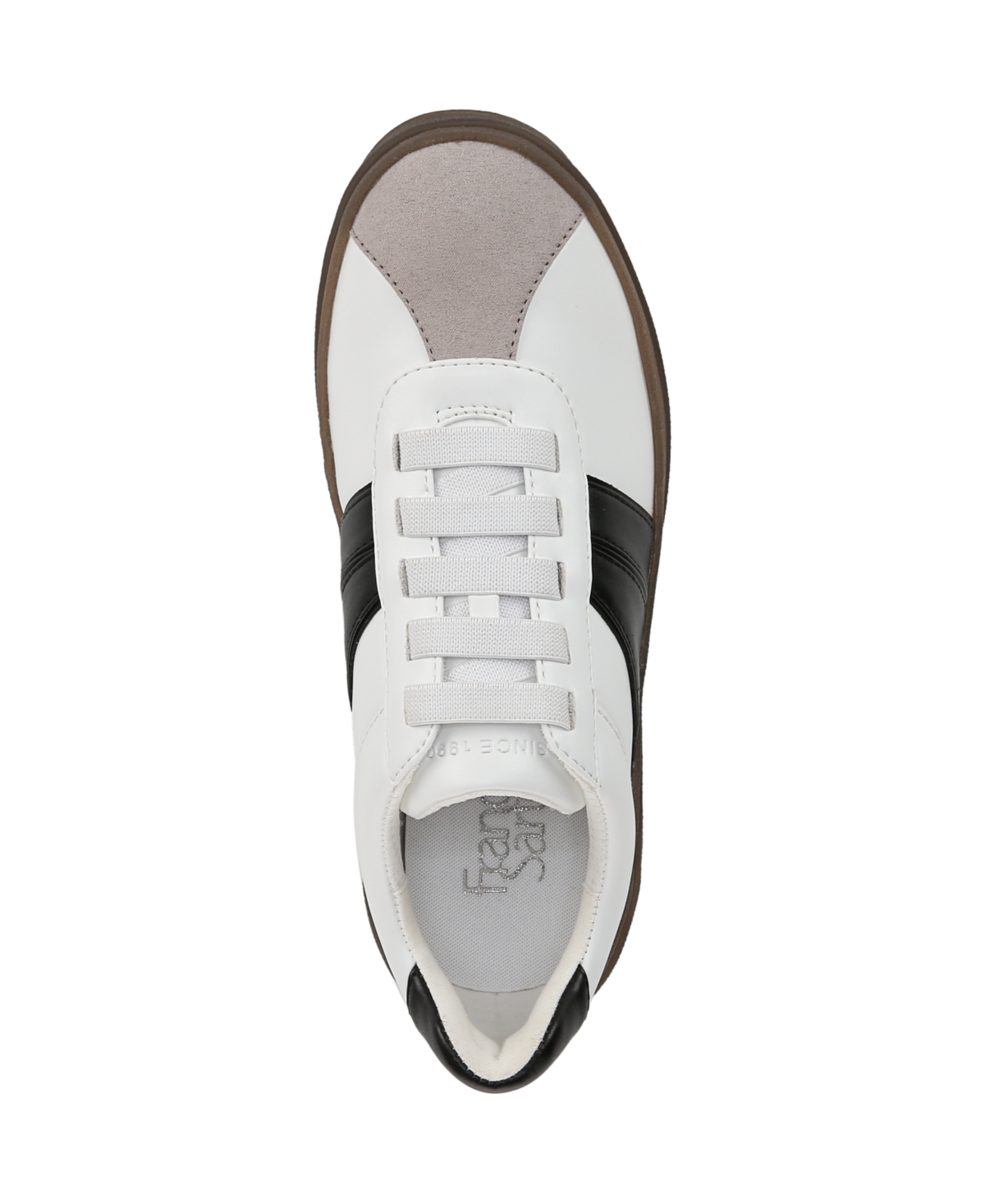 Franco Sarto Women's Vinto Lace Up Platform Sneakers In White Faux Leather