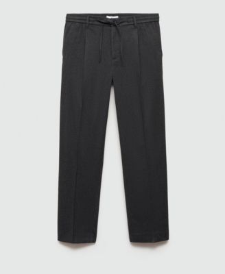 Men's Regular-Fit Pleated Trousers