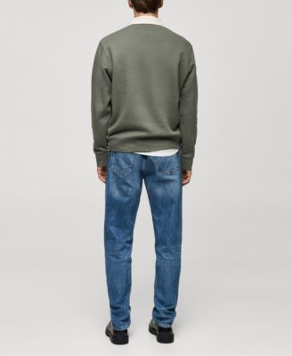 Men's Front Text Polo Sweatshirt