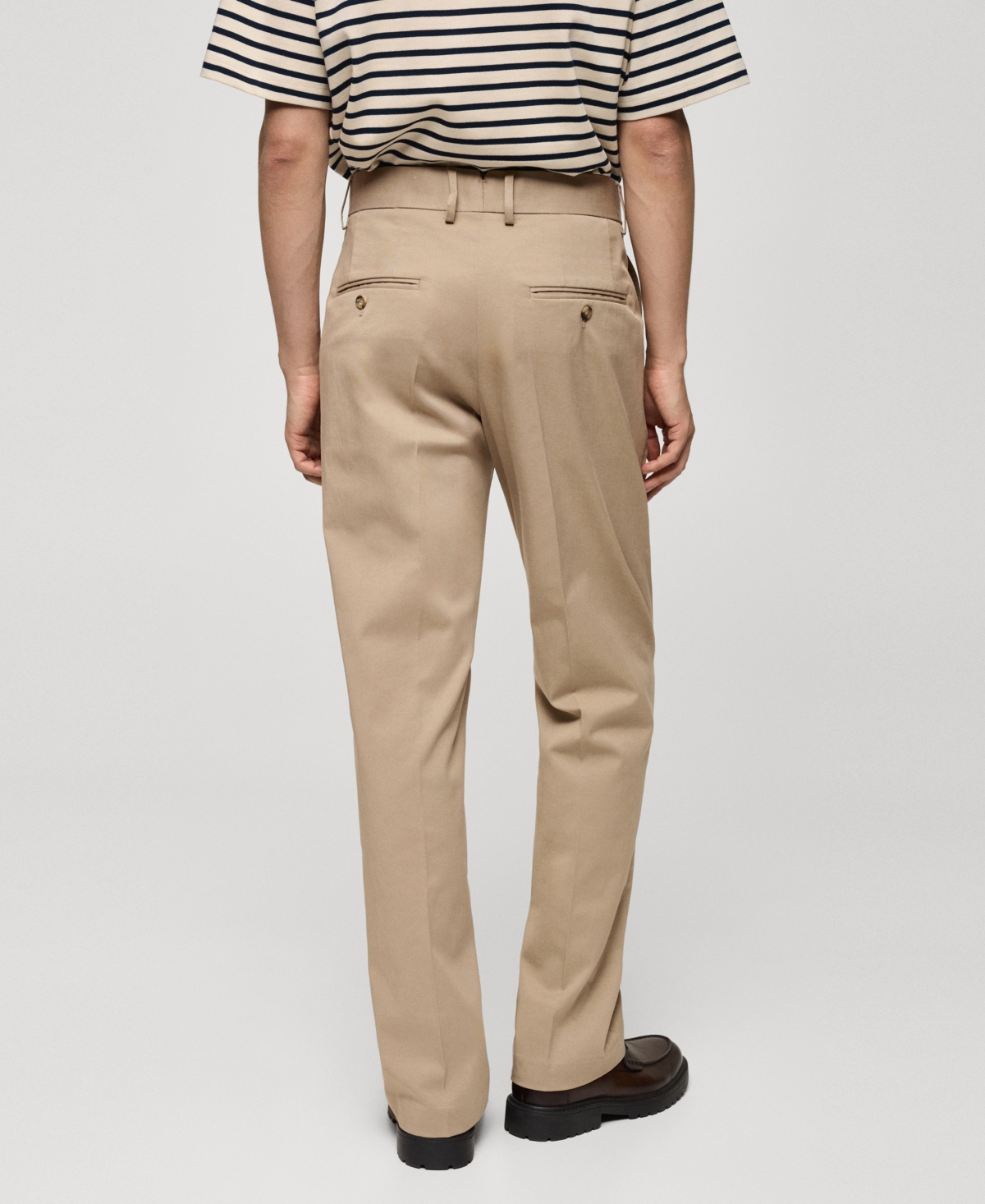 Mango Men's Regular-Fit Cotton Pants