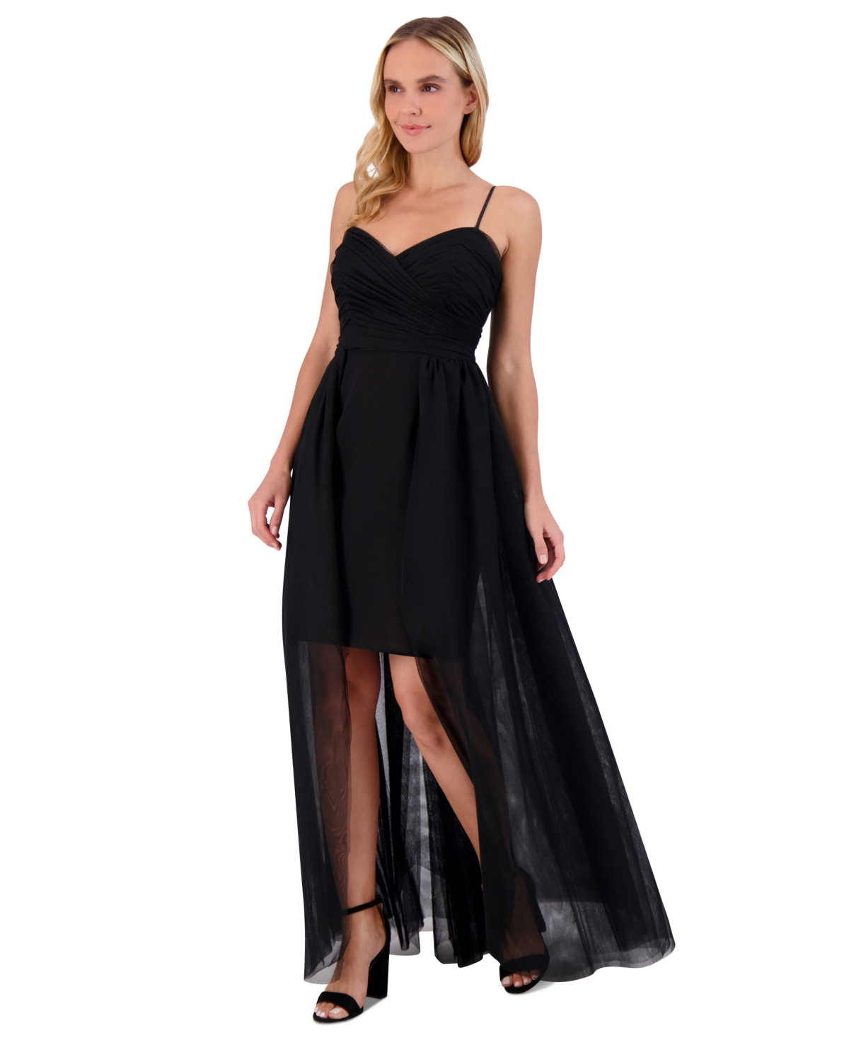 ELIZA J WOMEN'S TULLE BUSTIER-BODICE BALL GOWN 