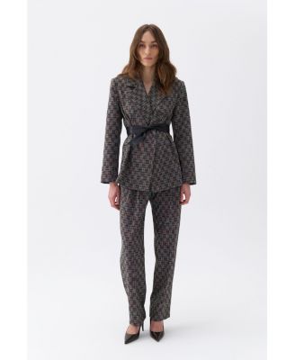 Women's Double-Sided Belt Designed Jacket