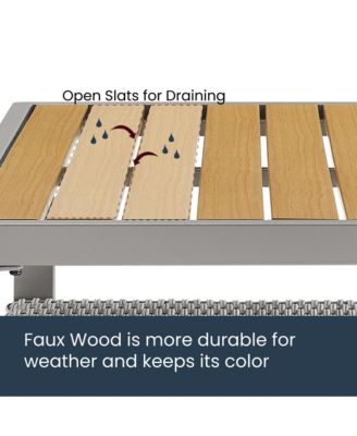 8 Piece Patio Furniture Set, Modern & Transitional Style, Gray & Beige