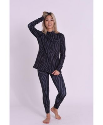 Clothing Women's Baselayer Top - Black Tiger