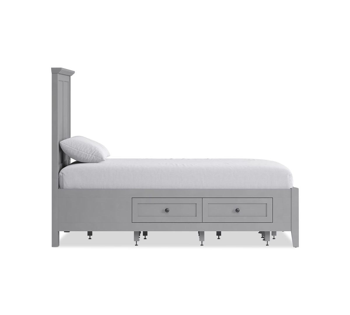 Macy's Hedworth Twin Storage Bed In Grey