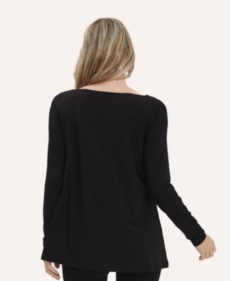 Maternity Nicolette Long Sleeve Nursing Tee
