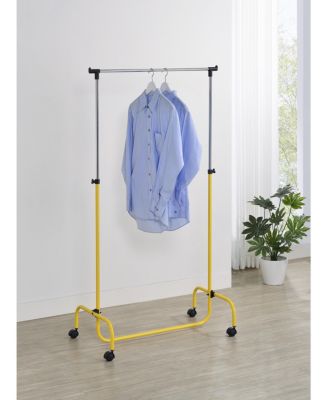 Standard Rod Clothing Garment Rack, Rolling Clothes Organizer on Wheels