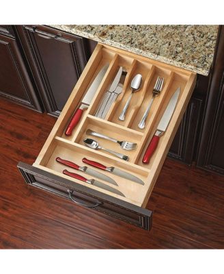 7 Cutlery Compartment Tray Cabinet Insert Short, Wooden, 4WCT-1SH