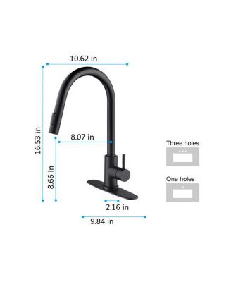 Touch-Activated Kitchen Faucet with Pull-Down Sprayer and Easy Installation