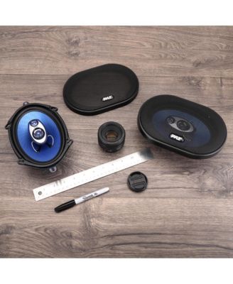 5x7"/6x8" 300W 3-Way Car Speakers - OEM Fit (PL573BL)