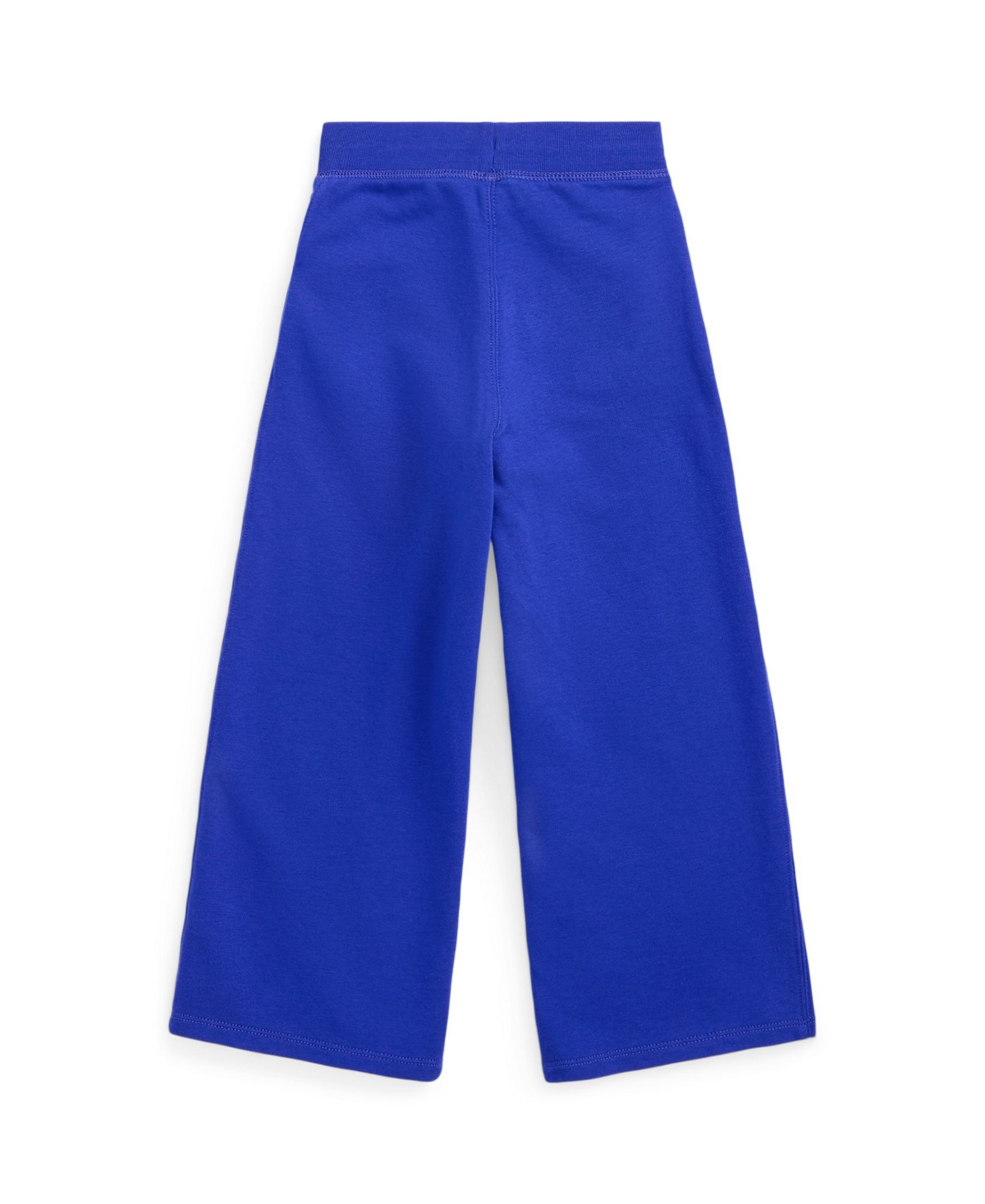 Shop Polo Ralph Lauren Toddler And Little Girls French Terry Wide-leg Sweatpants In Cruise Royal With Stem