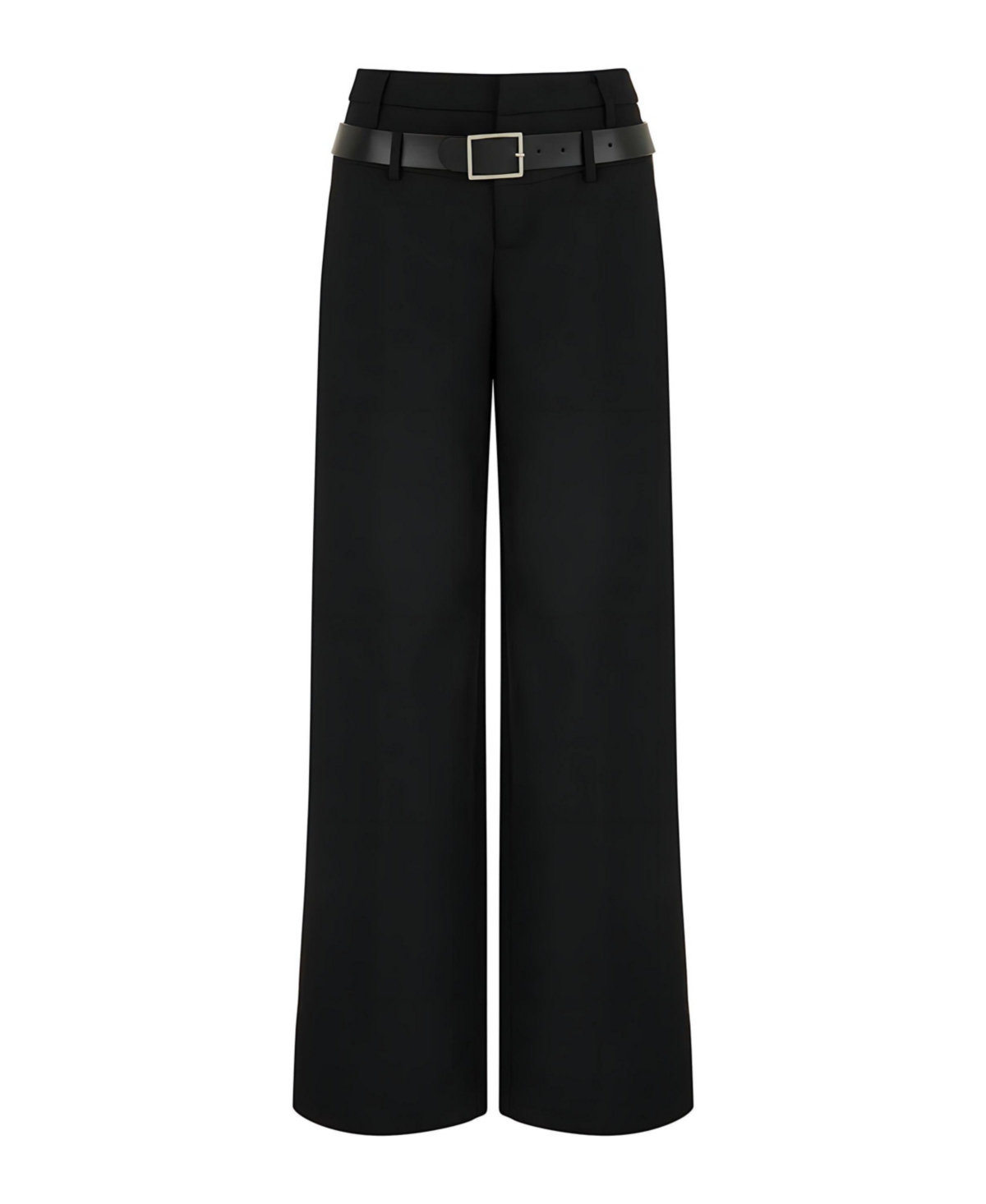 Nocturne Women's Double Waist Belted Pants