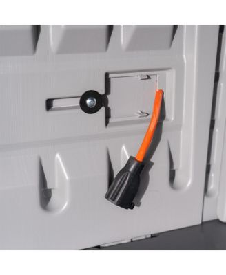 Backyard Oasis 130 Gallon Outdoor Storage Shed Basic Unit, Dove Gray