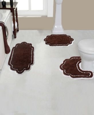 Allure Bathroom 3-Pc. Bath Rug Set