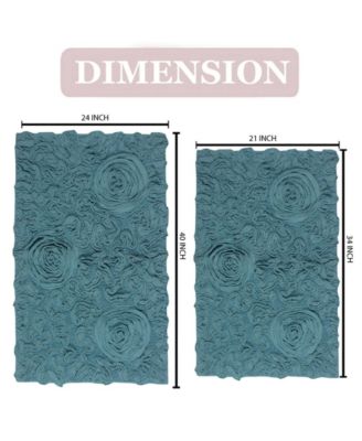 Bell Flower 2-Pc. Bath Rug Set