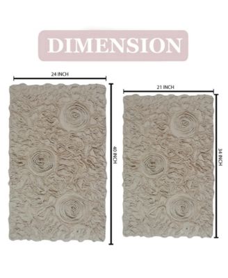 Bell Flower 2-Pc. Bath Rug Set