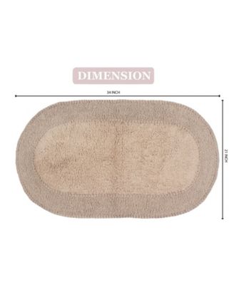 Double Ruffle Bath Rug, 21" x 34"