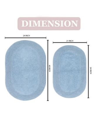 Double Ruffle Large 2-Pc. Bath Rug Set