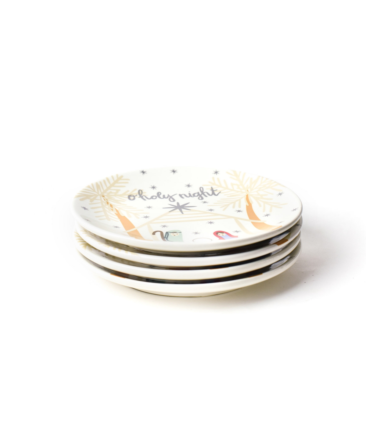 O Holy Night Salad Plate 4-Pc. Set, Service For 4 - White
