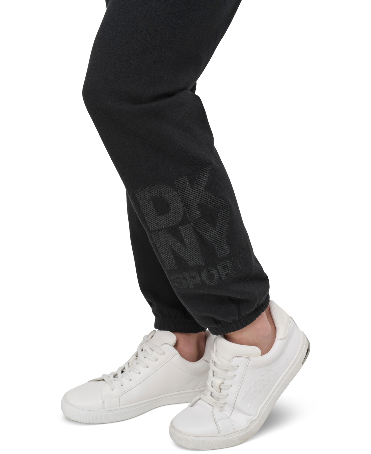 Dkny Sport Women's Embroidered-Logo Joggers -black
