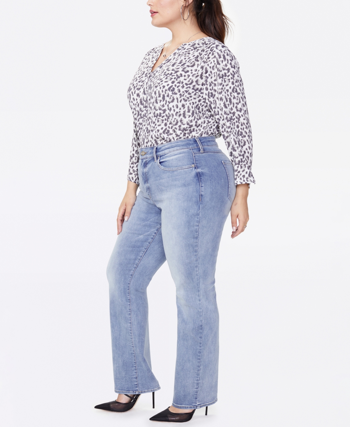 Nydj Plus Marilyn Biscayne Straight Leg Jean In Biscayne