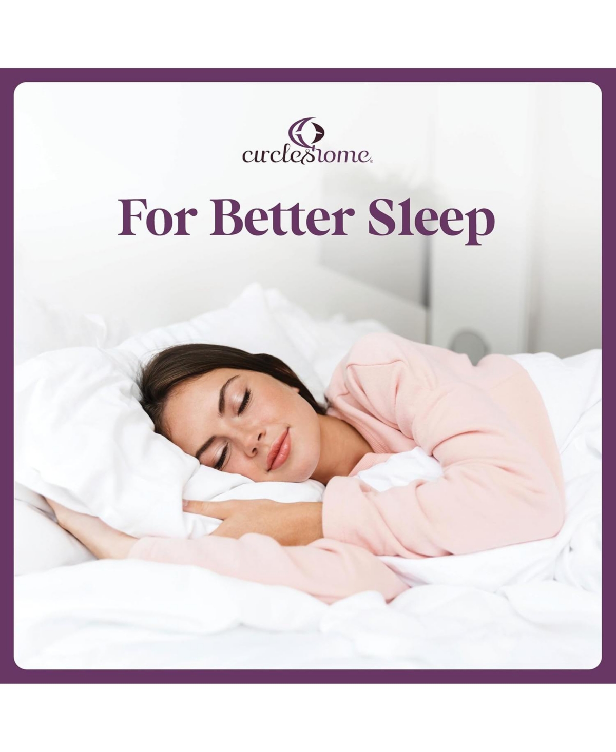 Circles Home Soft as Silk Fitted Sheet with Durable Elastic Skirt for Snug Fit - Cotton Sateen - 300 Thread Count