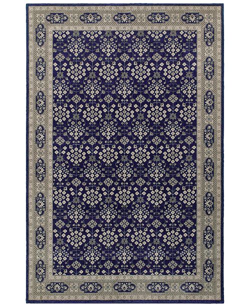 Jhb Design Tidewater Lillahan Navy Grey Area Rugs Reviews