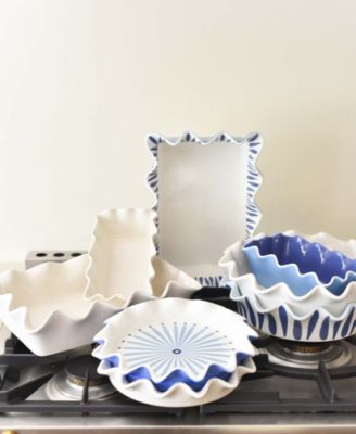 Iris Burst 8" Ruffle Pie Dish