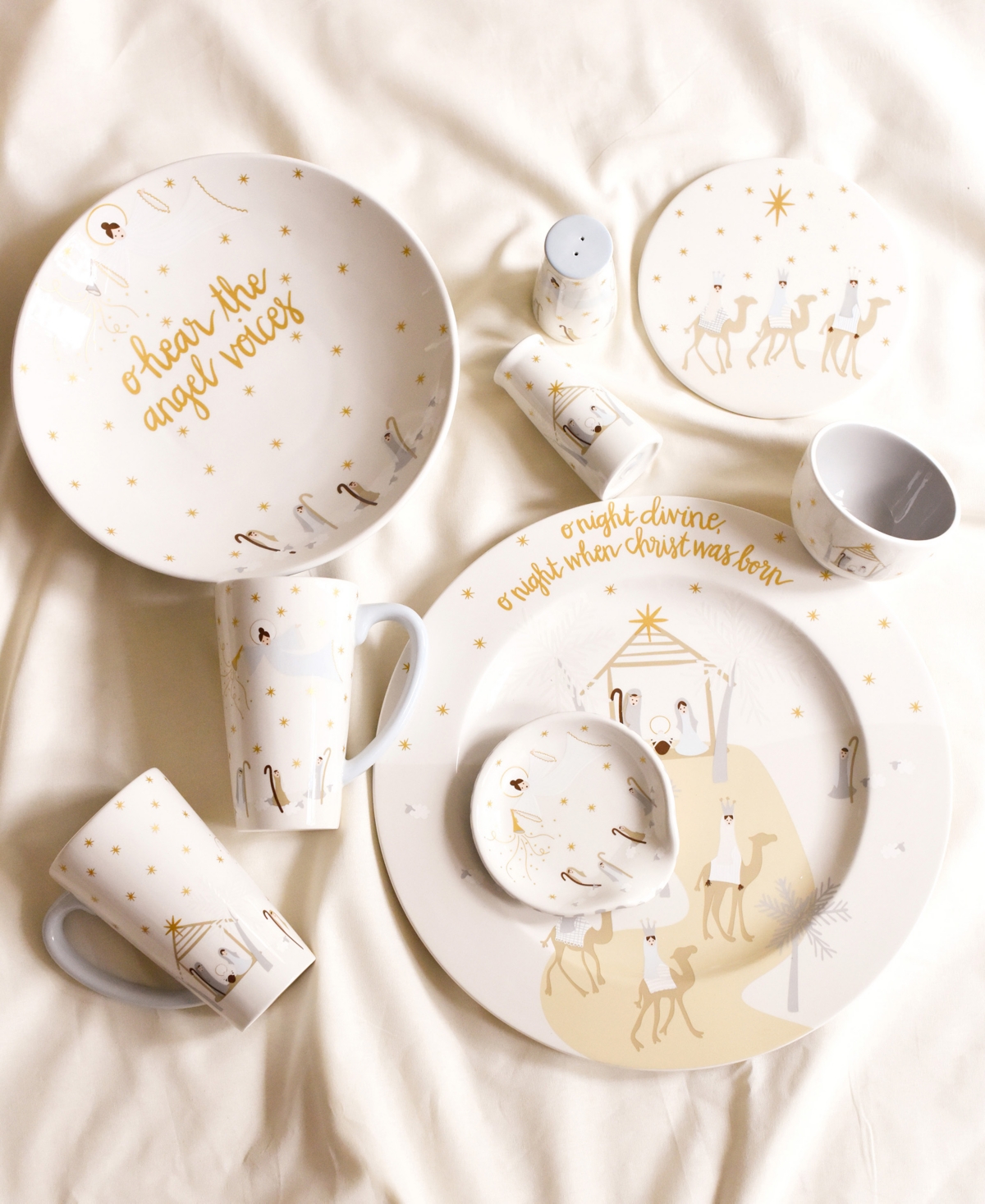 Coton Colors O Holy Night Small Pasta Bowl In White