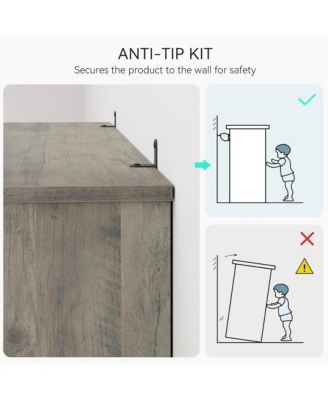 5 Tier Bookcase, Farmhouse Book Shelf