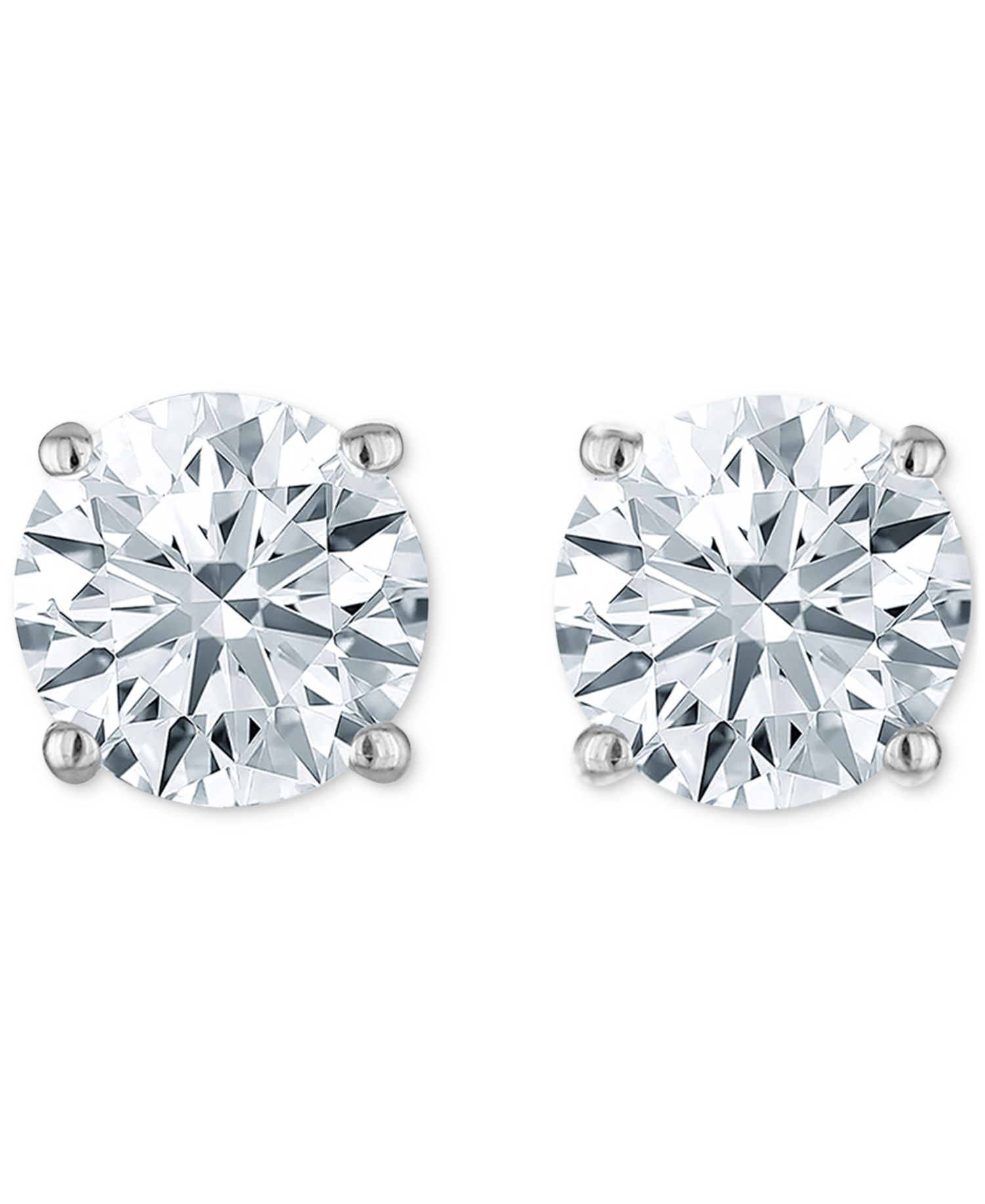 Diamond Four Prong Stud Earrings (3/4 ct. t.w.)